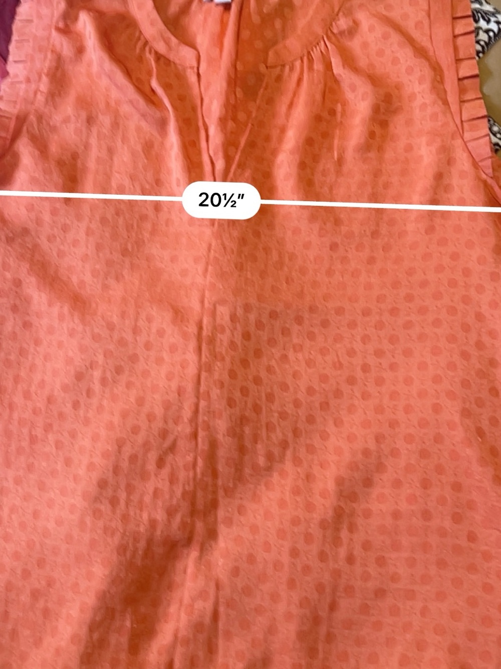 Current Air Sleeveless Polka Dot Blouse L - Picture 6 of 8